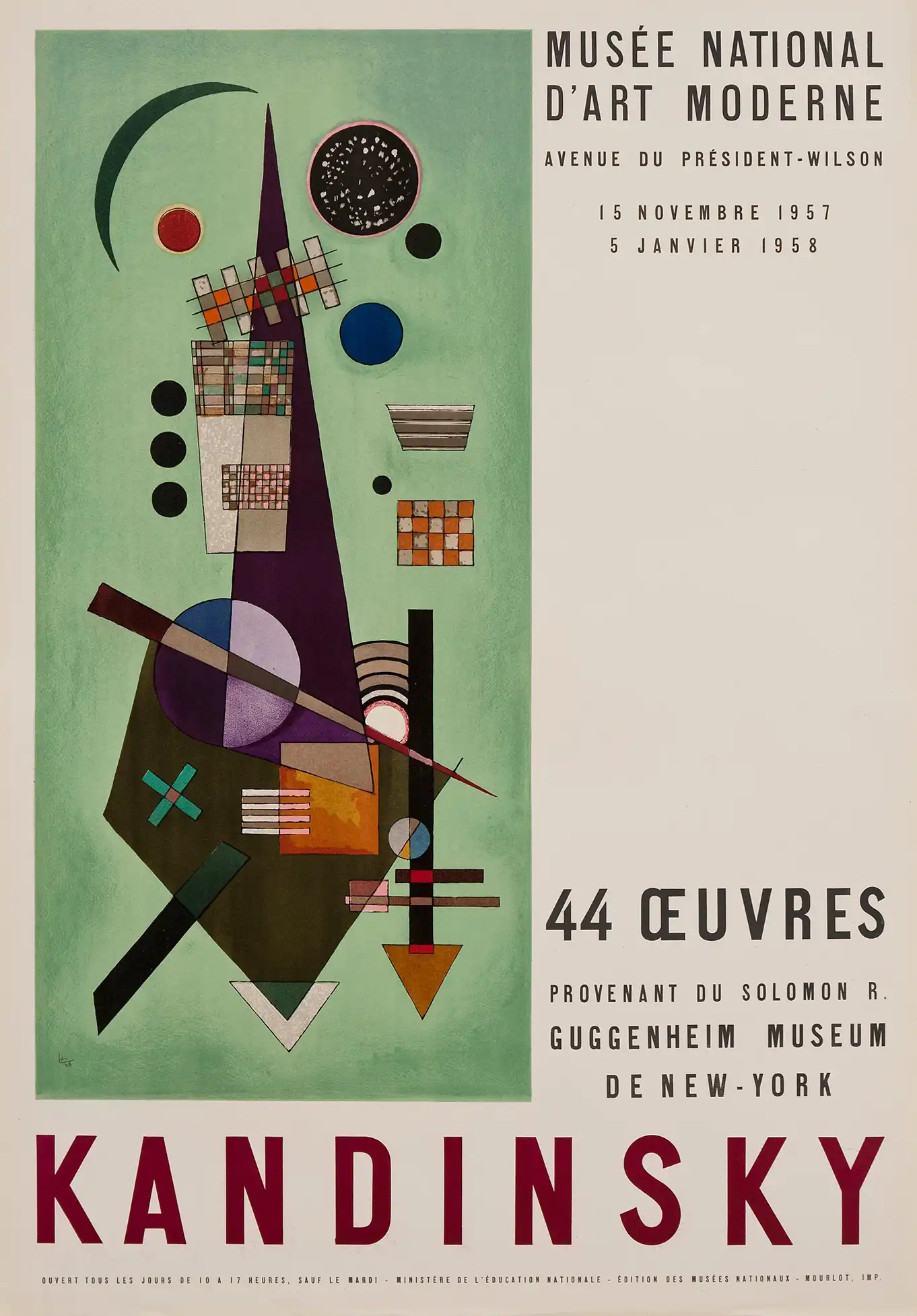 Wassily Kandinsky | Art Exhibition Poster | Abstract Geometric Wall Art Print