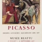 Pablo Picasso Musée Réattu 1957 Arles Exhibition Art Print