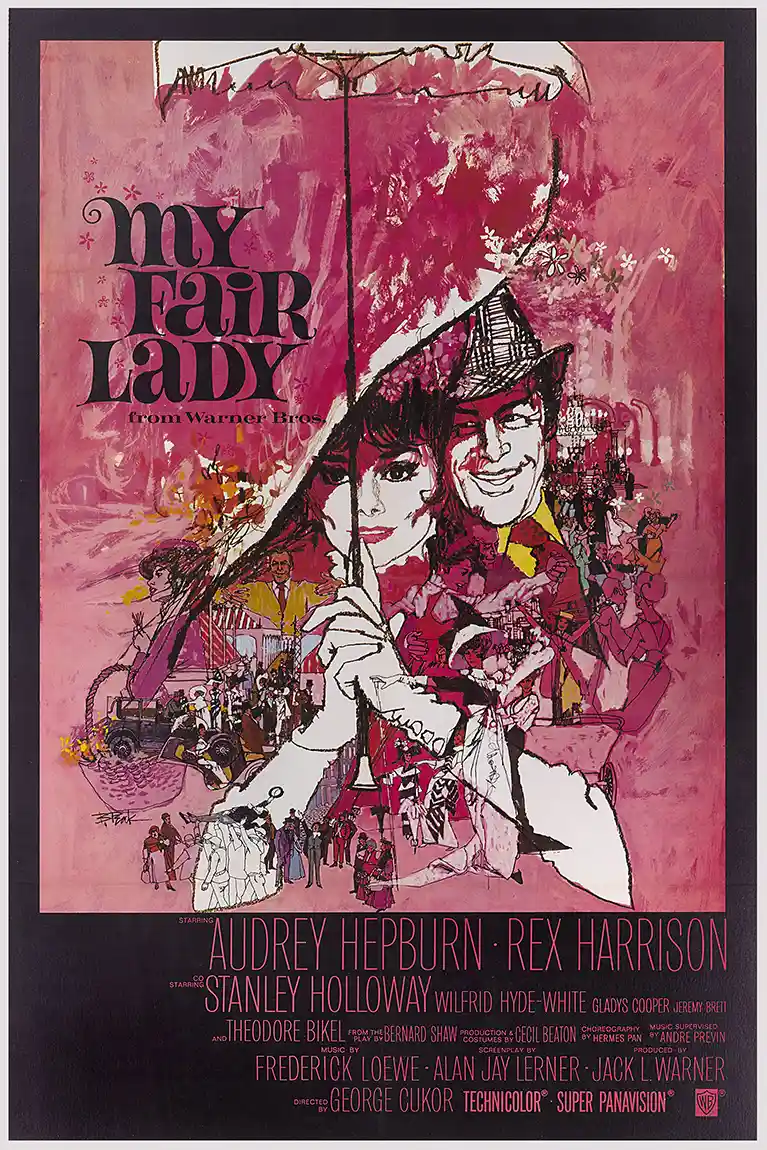 My Fair Lady | Movie Poster | Vintage 1964 Musical Film Art