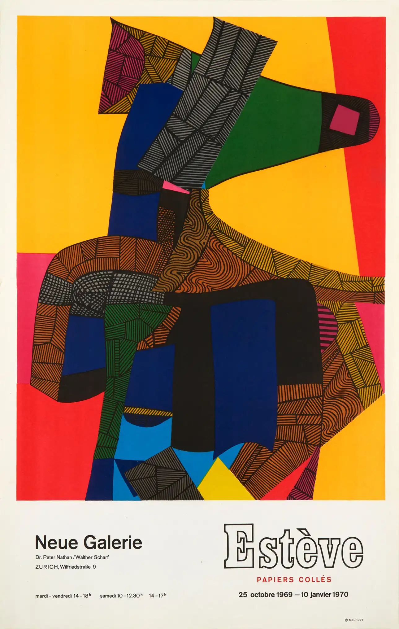 Maurice Estève Abstract Art Poster | Neue Galerie 1970 Exhibition Print