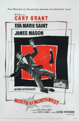 North by Northwest 1959 Cary Grant Suspense Movie Poster