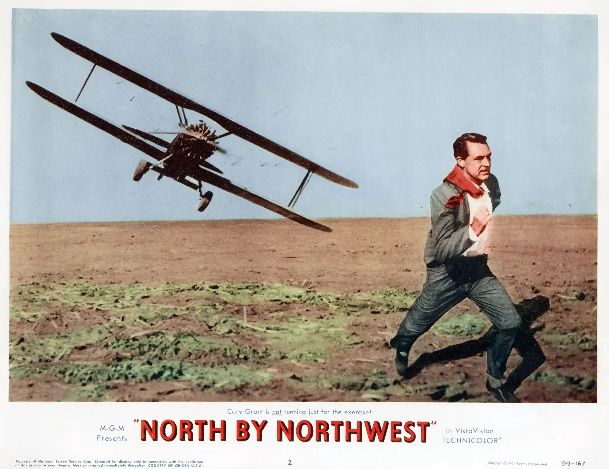North by Northwest | Movie Poster | Iconic Crop Duster Scene Art Print