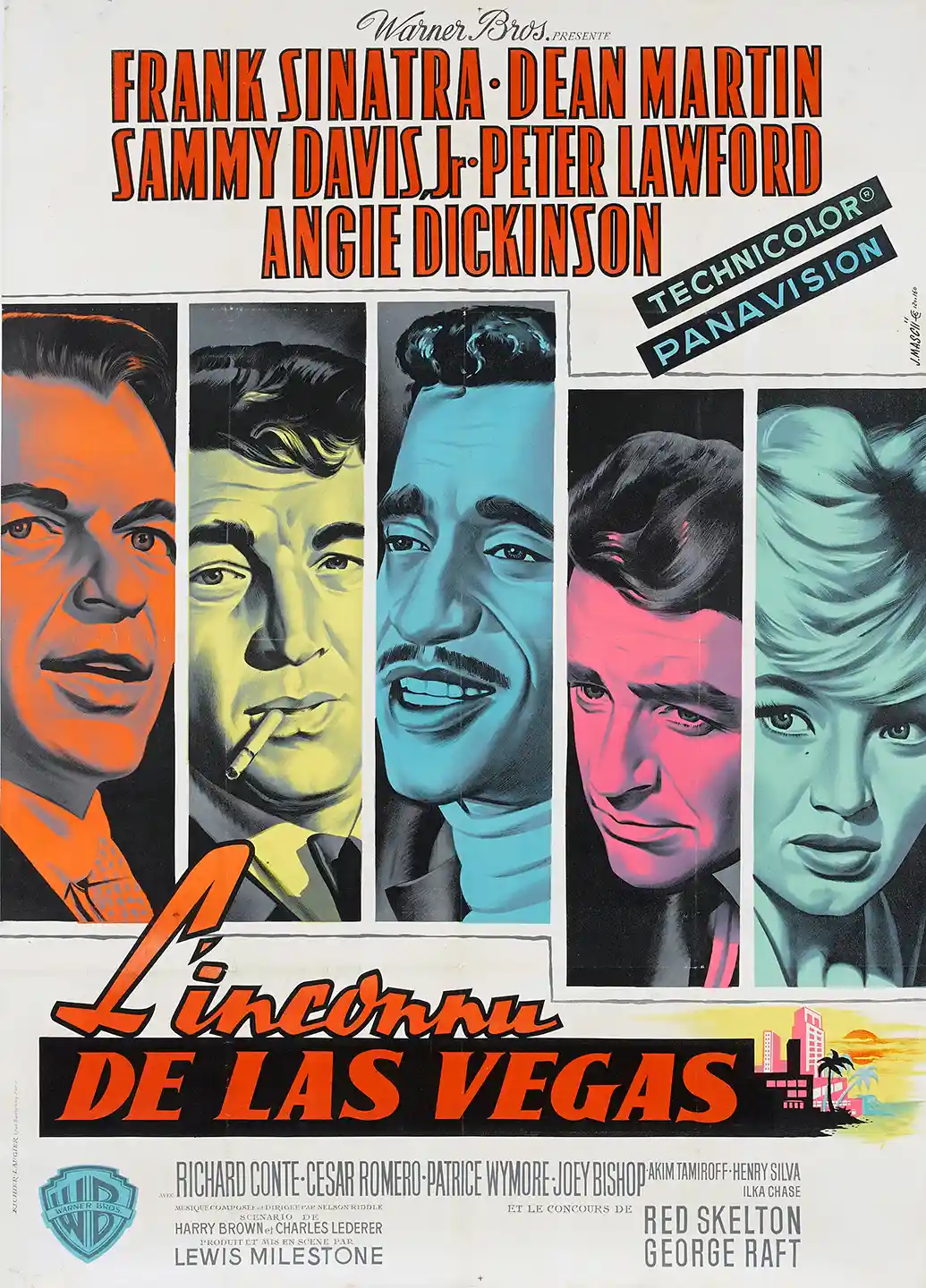 Ocean's 11 (1960) | Rat Pack Movie Poster | Vintage Pop Art Print