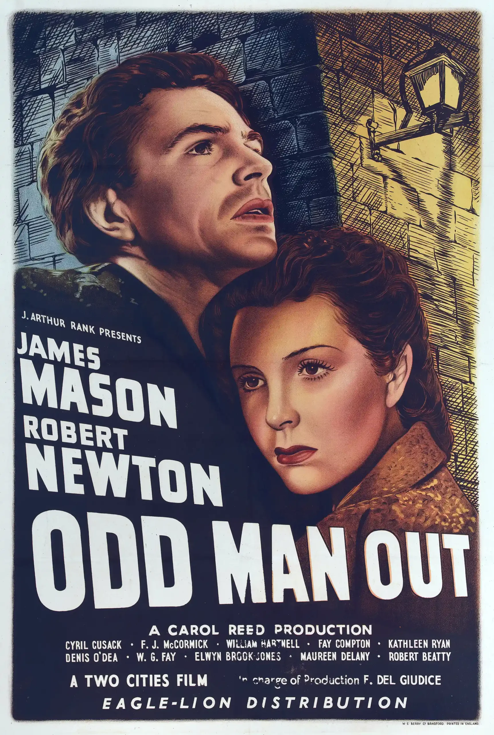 Odd Man Out | Movie Poster | Vintage 1947 Film Noir Art Print