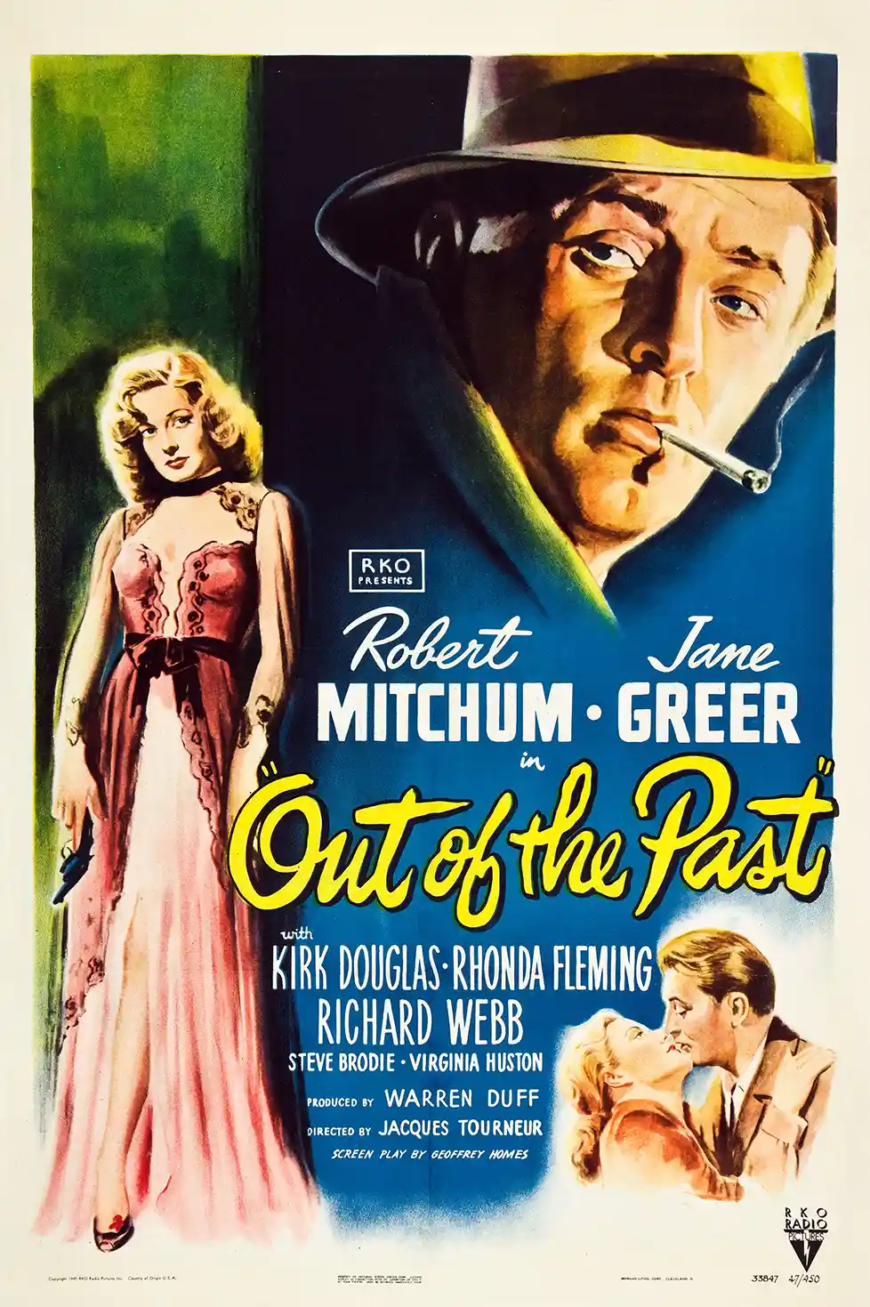 Out of the Past (1947) | Movie Poster | Classic Film Noir Wall Art