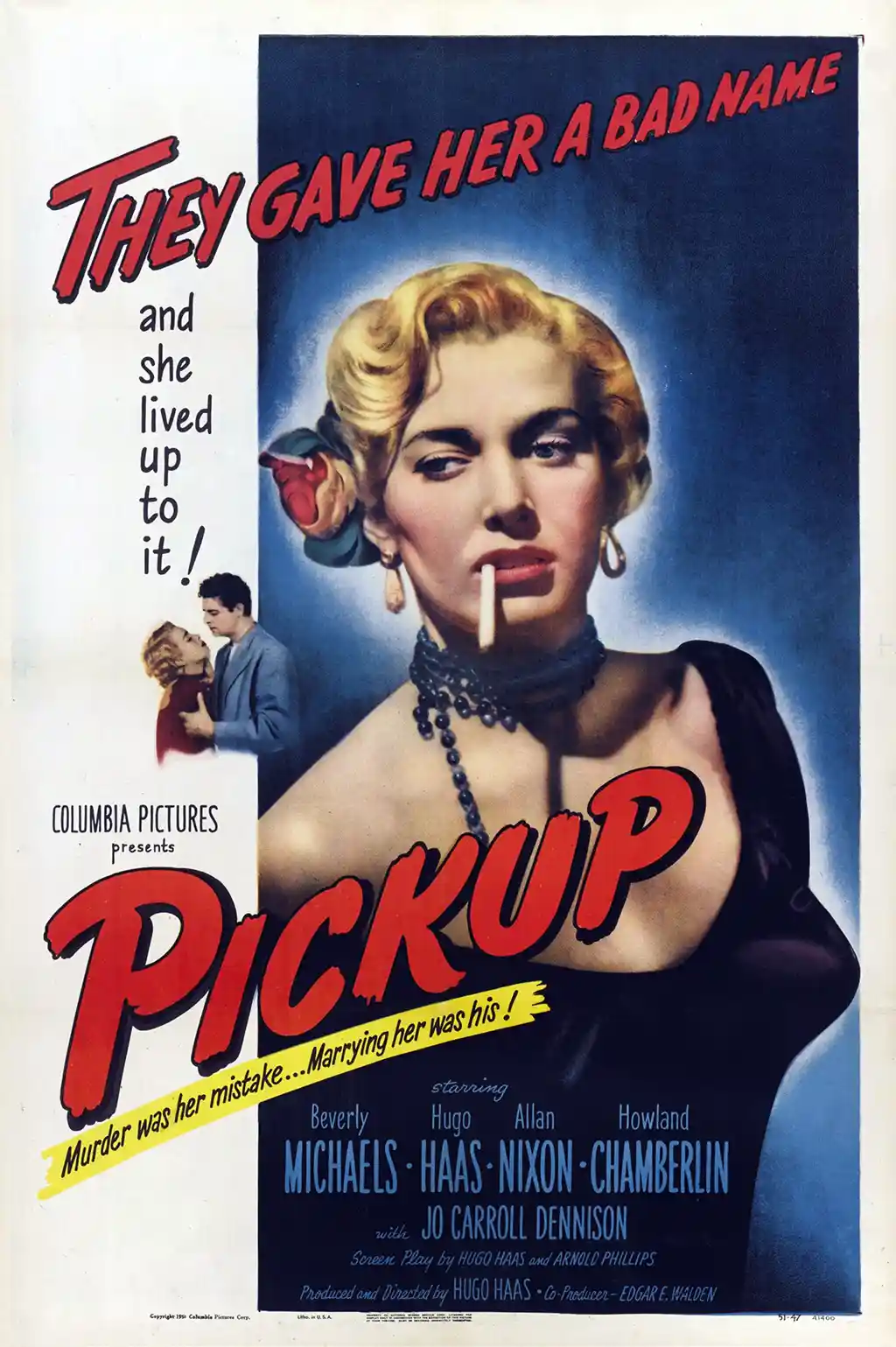 Pickup (1951) | Film Noir Movie Poster | Vintage Wall Art Print