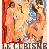 Le Cubisme Exhibition 1953 Picasso Cubist Figures Art Print