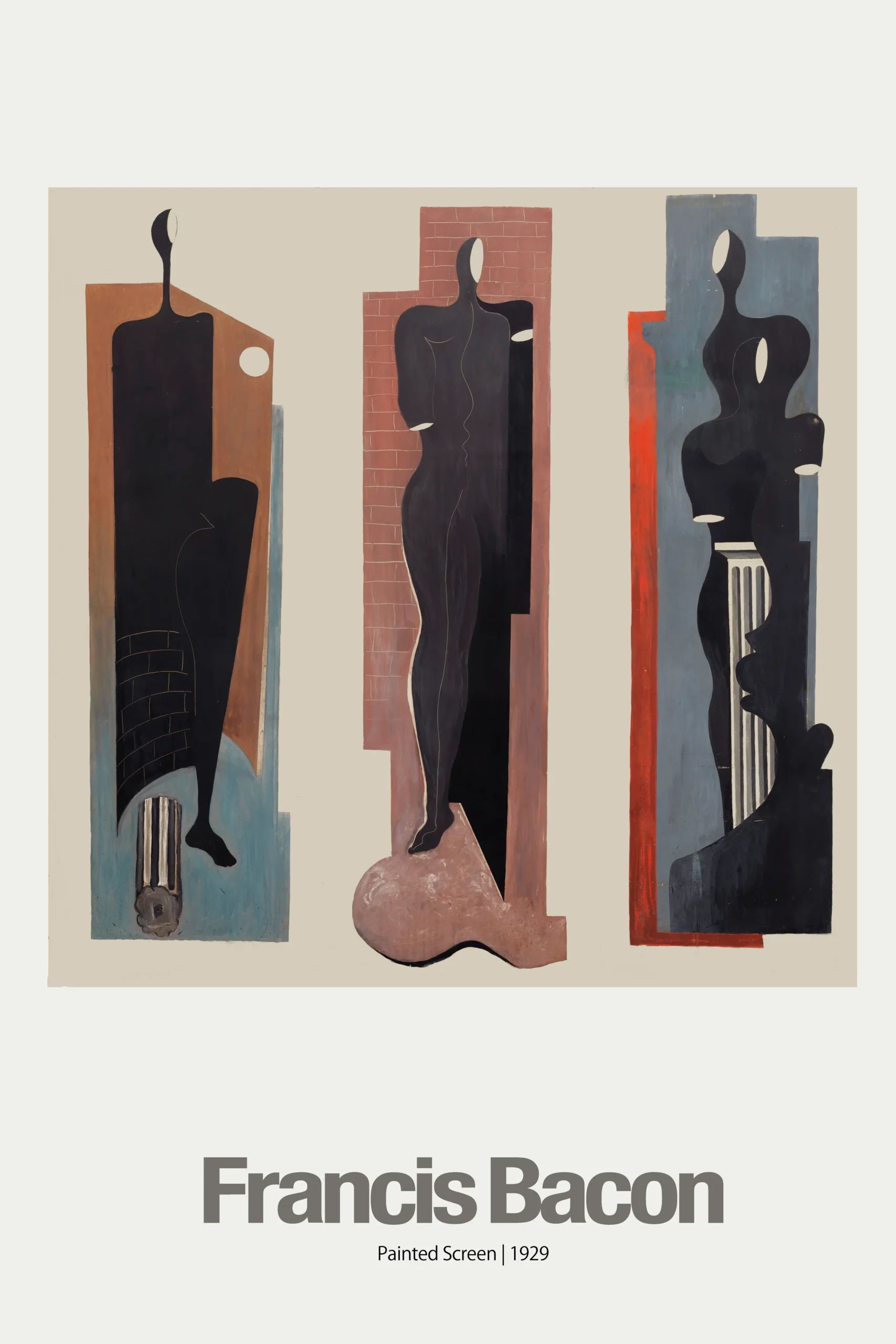 Francis Bacon | Abstract Art Poster | Painted Screen 1929 Modern Print