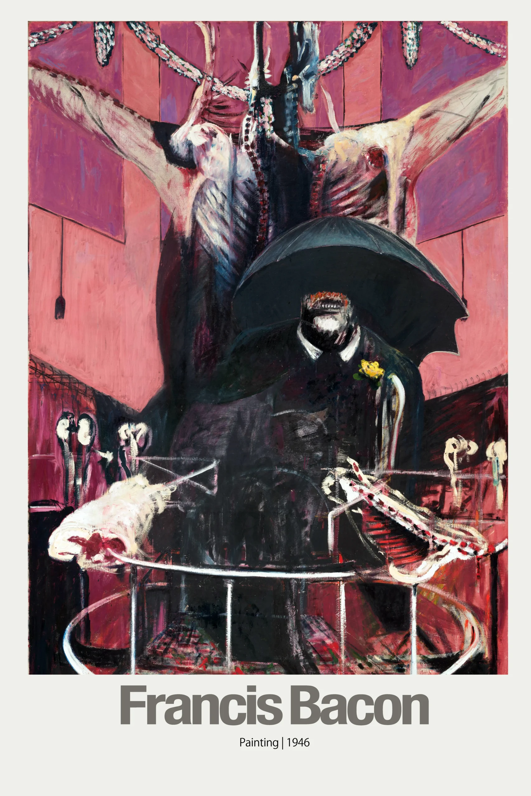 Francis Bacon Painting 1946 | Art Poster | Modern Expressionist Print