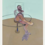 Francis Bacon, Expressionist Art Poster, Painting 1990 Figure Study