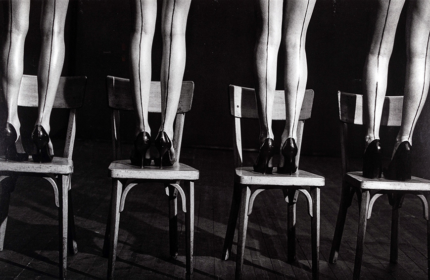 Peter Lindbergh | Fine Art Photography Poster | Black and White Legs on Chairs