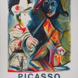 Pablo Picasso Pierrot et Arlequin Dakar 1972 Exhibition Art Print