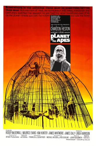 Planet of the Apes 1968 Charlton Heston Sci-Fi Movie Poster