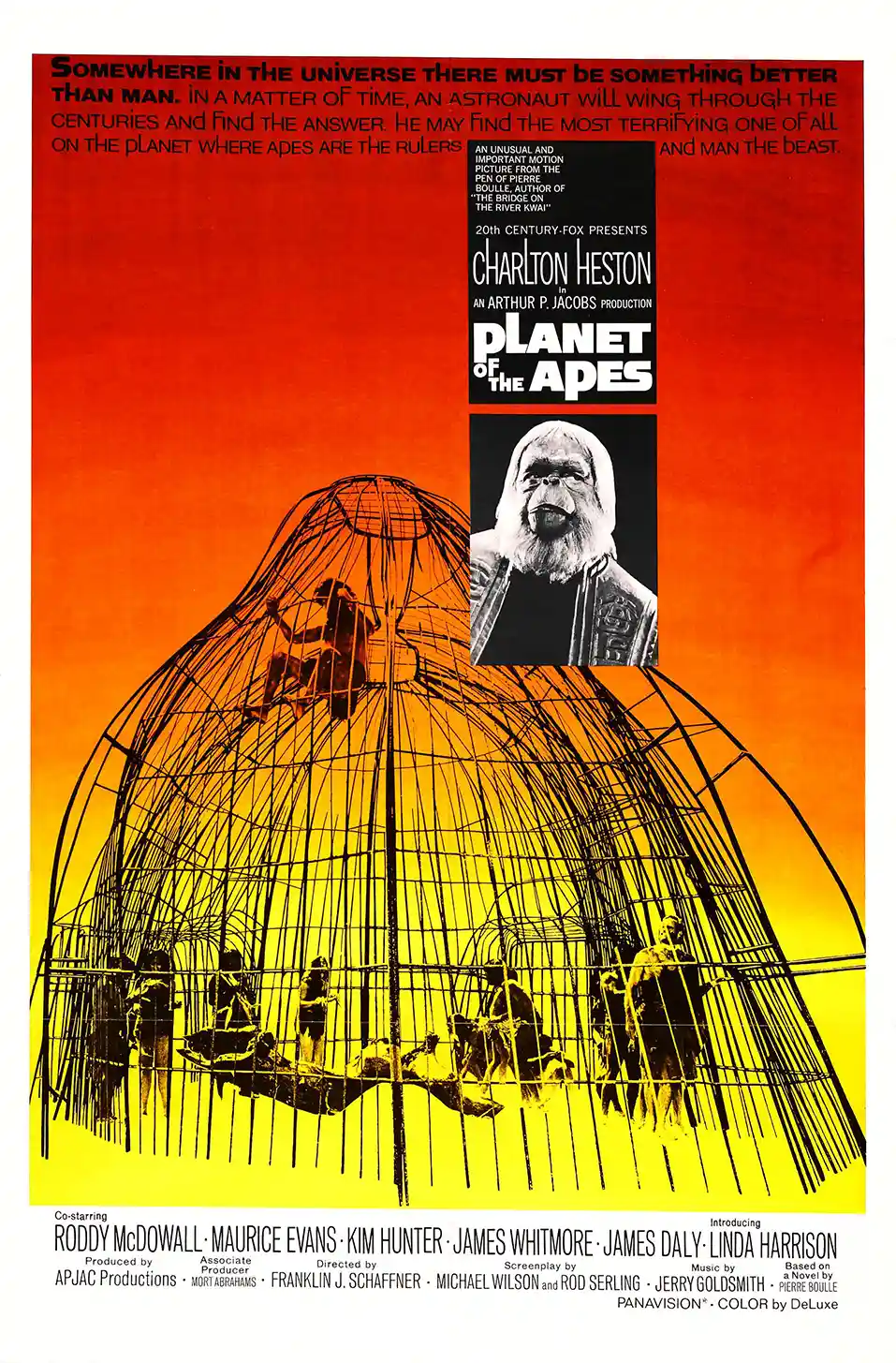 Planet of the Apes | Movie Poster | 1968 Vintage Sci-Fi Wall Art