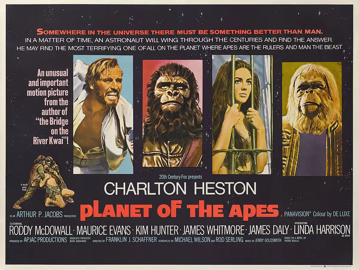 Planet of the Apes (1968) | Vintage Movie Poster | Classic Sci-Fi Wall Art