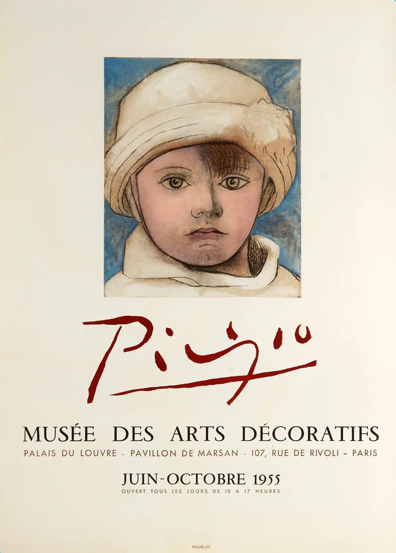 Pablo Picasso | Art Exhibition Poster | Portrait of Paulo Vintage Print