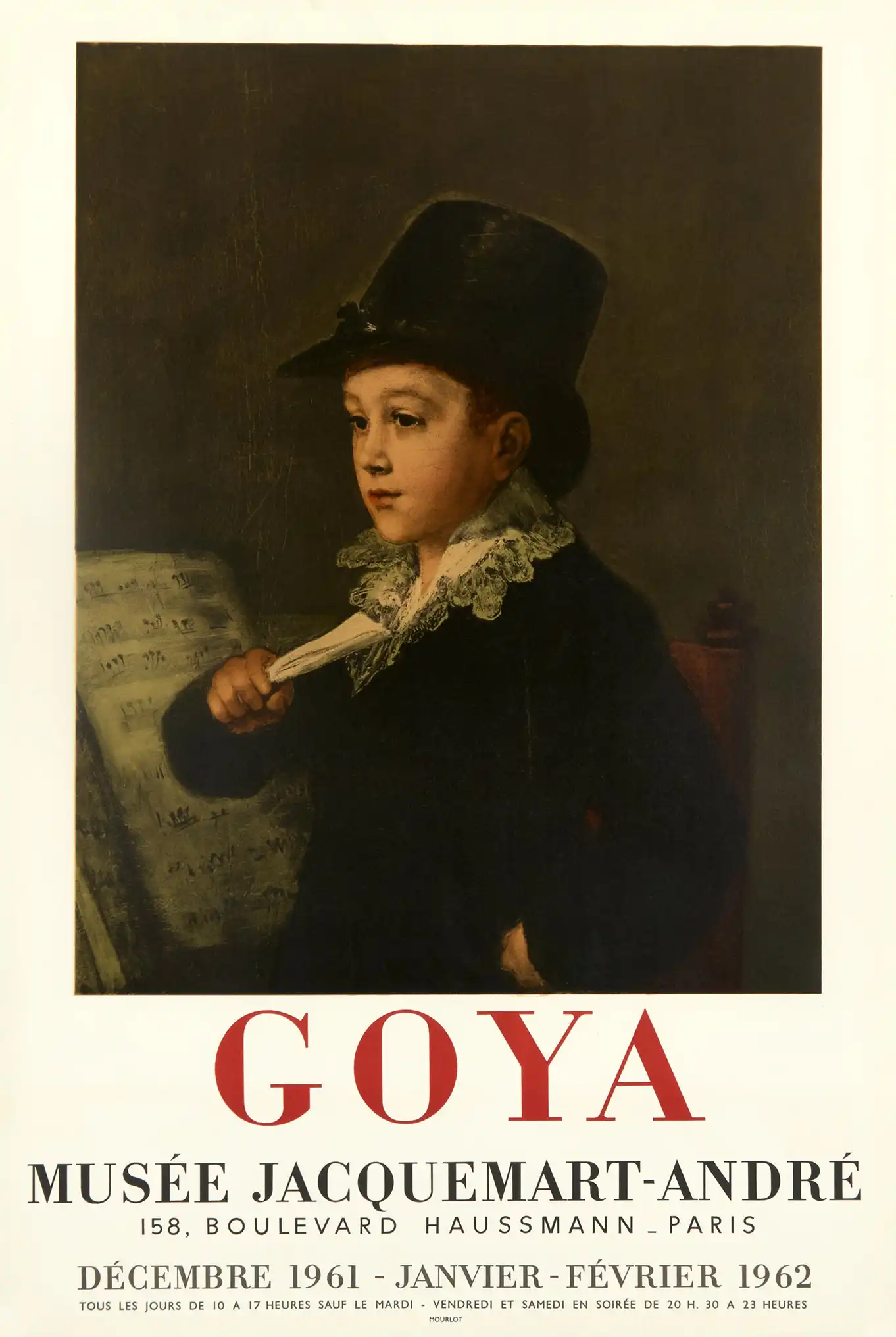 Francisco de Goya | Vintage Exhibition Poster | Musée Jacquemart-André 1961 Print