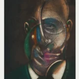 Francis Bacon, Abstract Poster, Portrait of Michel Leiris Portrait Print