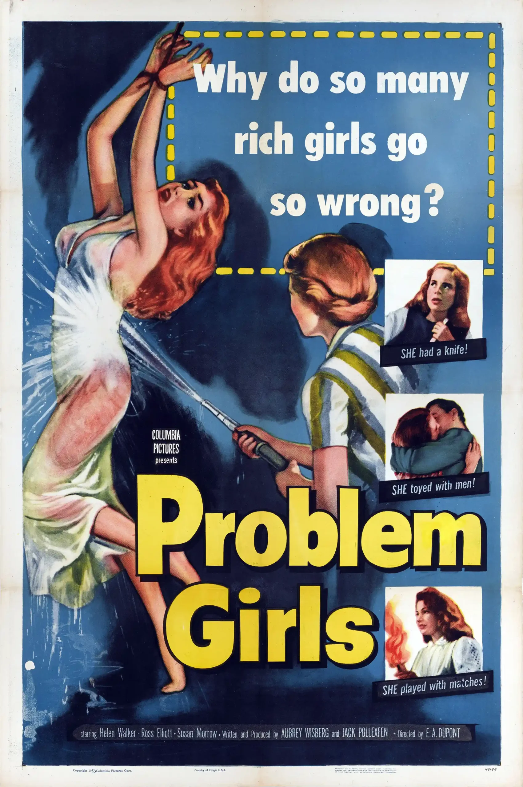 Problem Girls | Vintage Movie Poster | 1953 Exploitation Film Art Print