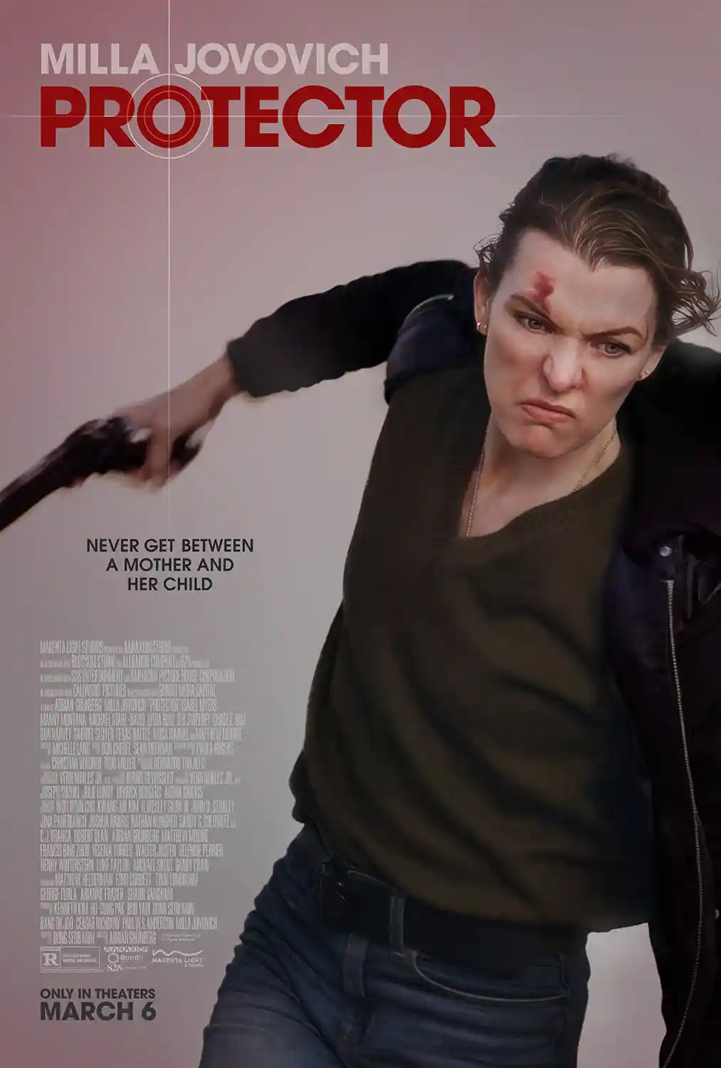 Protector (Milla Jovovich) | Action Movie Poster | Intense Mother Wall Art Print