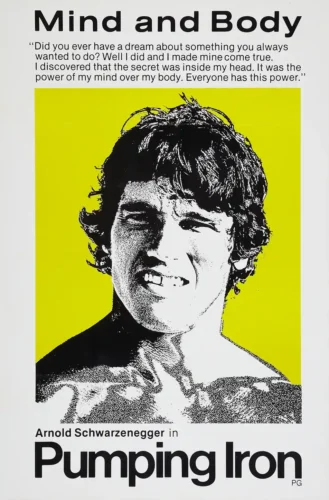 Arnold Schwarzenegger Pumping Iron Pop Art Movie Poster