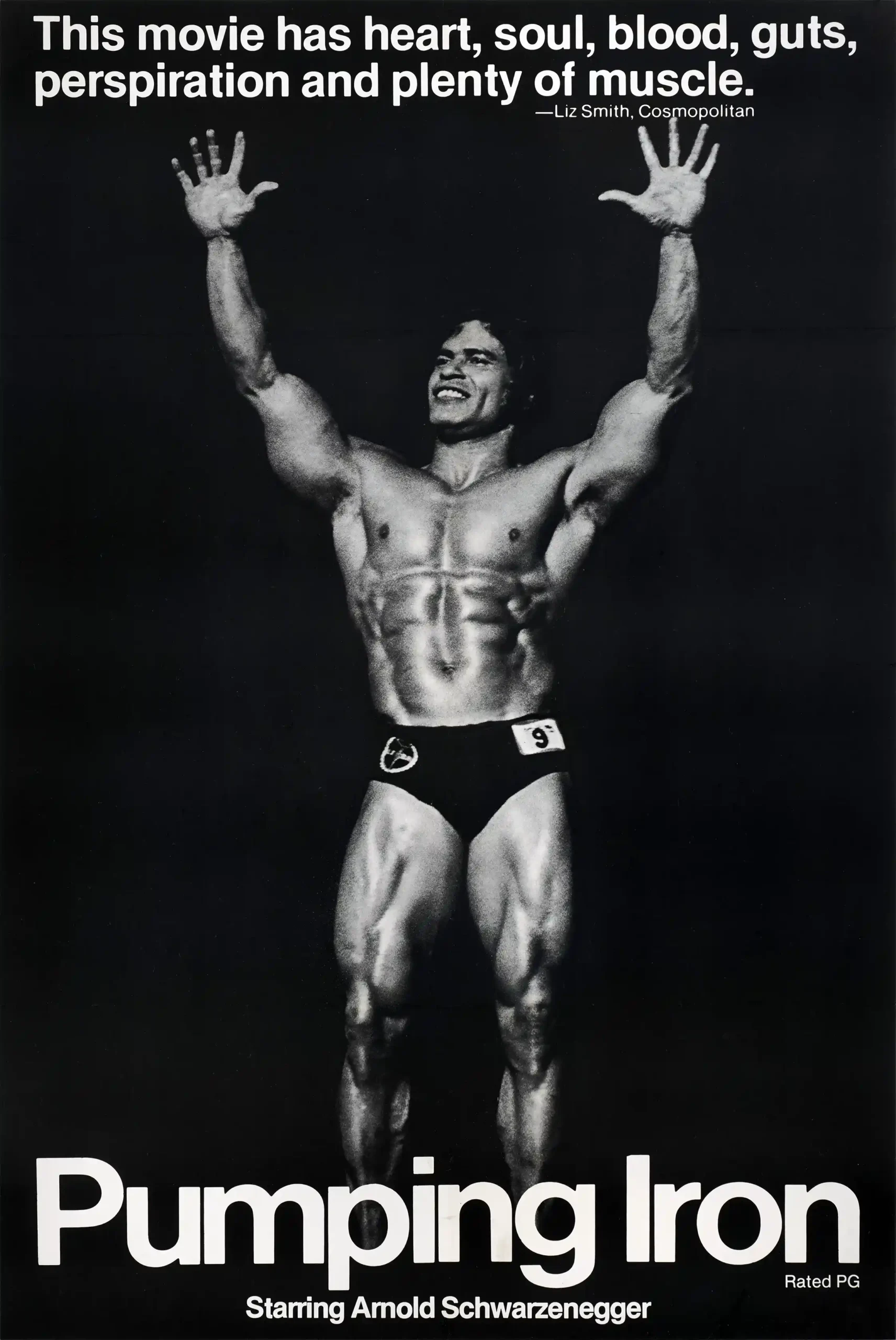Pumping Iron | Movie Poster | Arnold Schwarzenegger Victory Pose