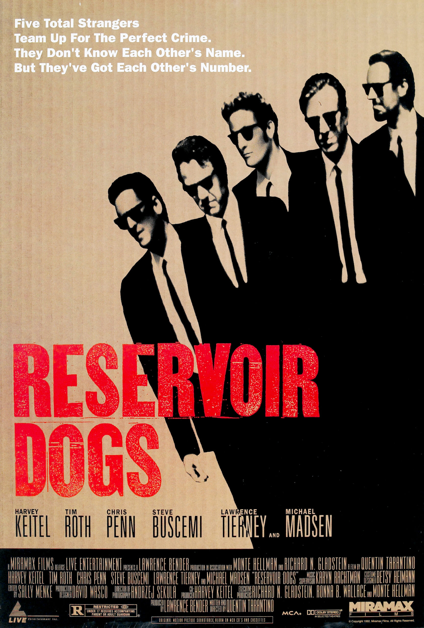 Reservoir Dogs | Movie Poster | Iconic Suit Walk Vintage 1992 Art Print