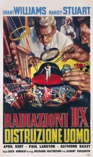 Incredible Shrinking Man Italian Movie Poster Vintage Sci-Fi Art
