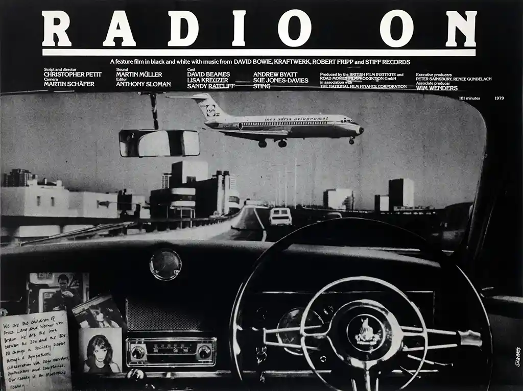 Radio On | Movie Poster | Cinematic Black & White Road Trip Art Print