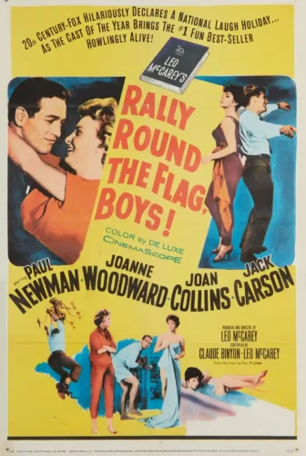 Rally Round the Flag, Boys! Paul Newman 1958 Vintage Movie Poster