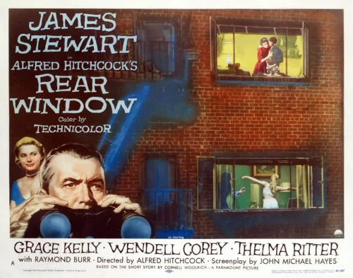 Rear Window 1954 Hitchcock James Stewart Movie Poster