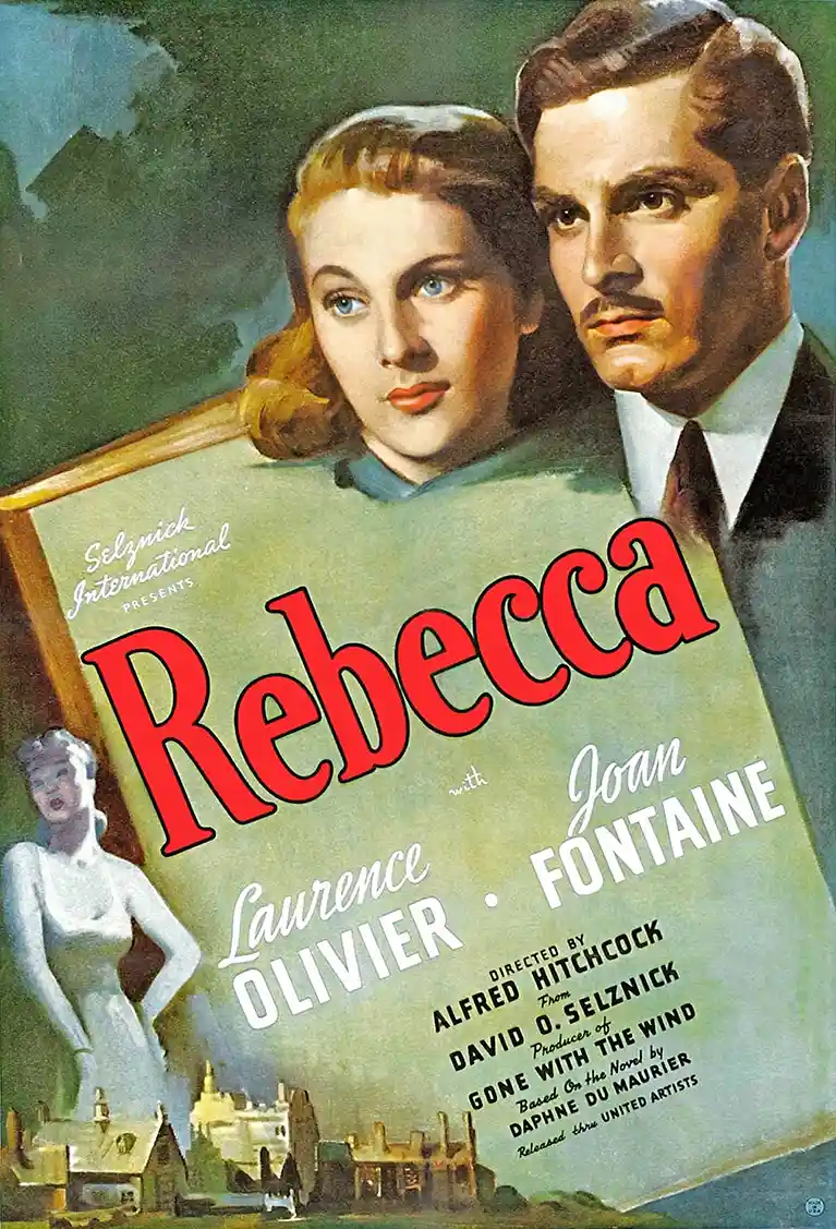 Rebecca | Movie Poster | Vintage Hitchcock Film Art Print