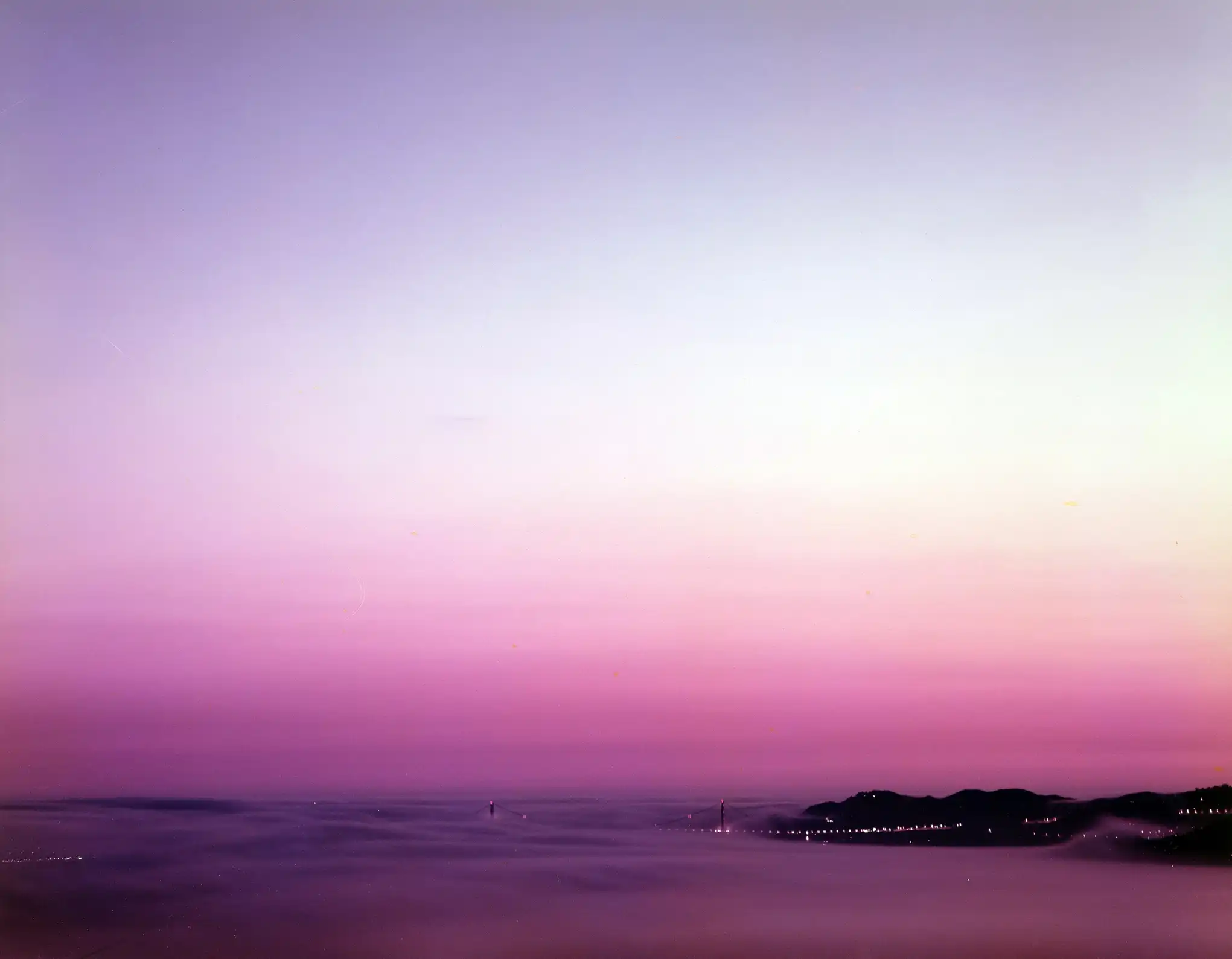 Richard Misrach Art Poster | Purple Twilight Fog Landscape Print