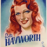 Rita Hayworth Vintage Hollywood Glamour Portrait Movie Poster