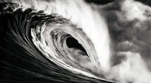 Robert Longo Thunder Road 2010 Monochrome Wave Photography Print