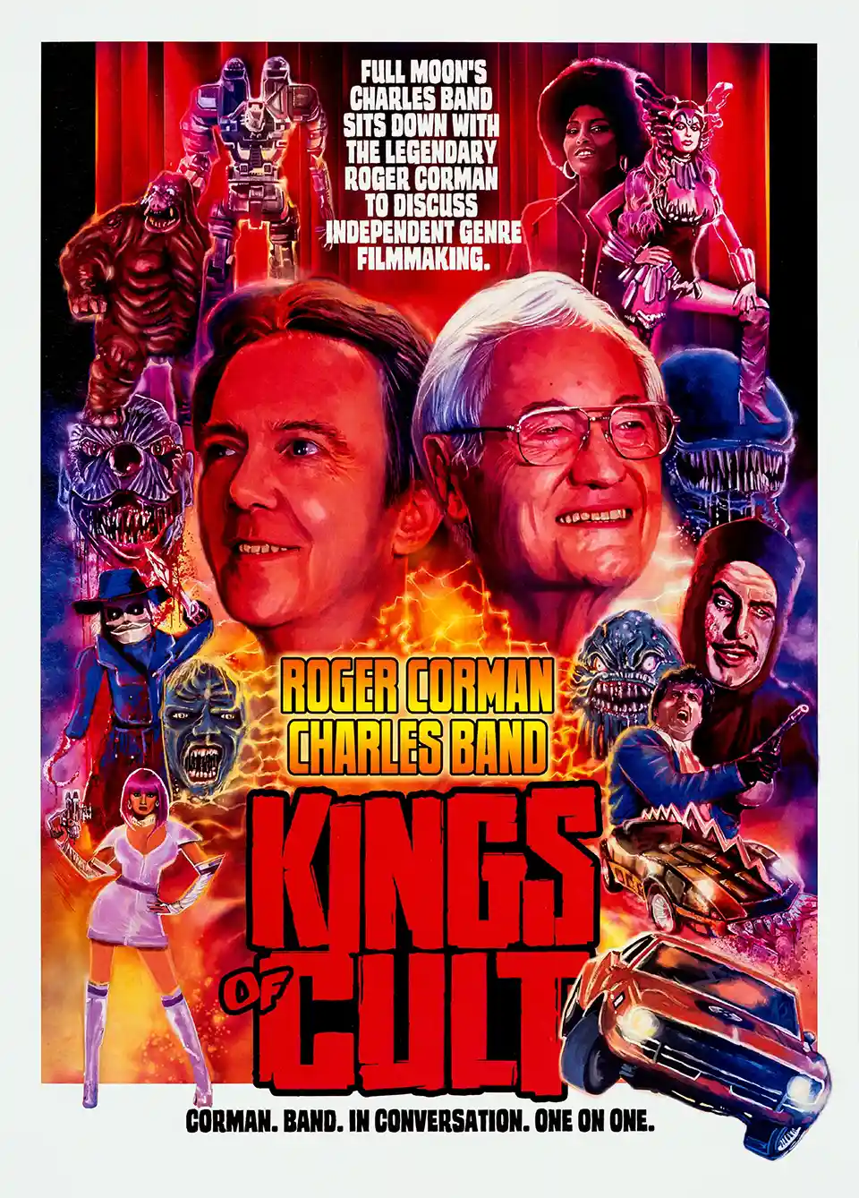 Kings of Cult Roger Corman Charles Band | Movie Poster | Retro B-Movie Wall Art