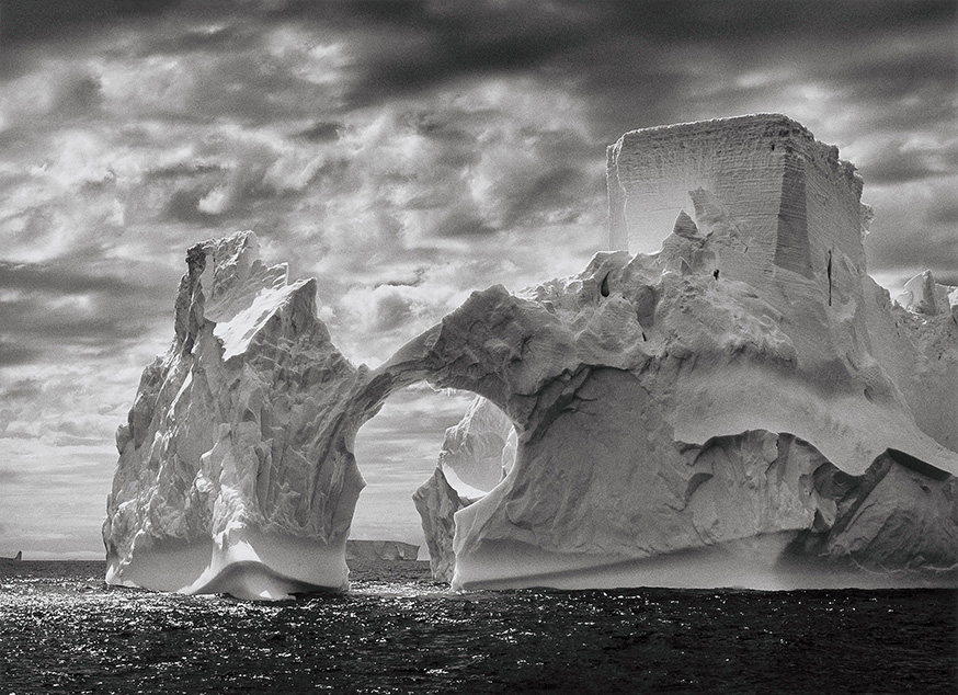 Sebastião Salgado | Fine Art Poster | Black & White Iceberg Archway Print