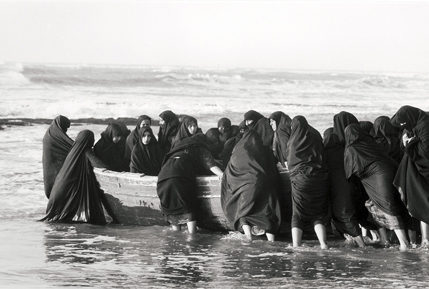 Shirin Neshat Art Poster | Black & White Photography Print | Women & Boat