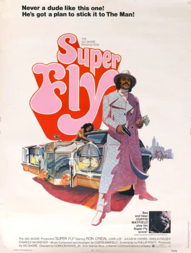 Superfly 1972 Blaxploitation Retro Movie Poster