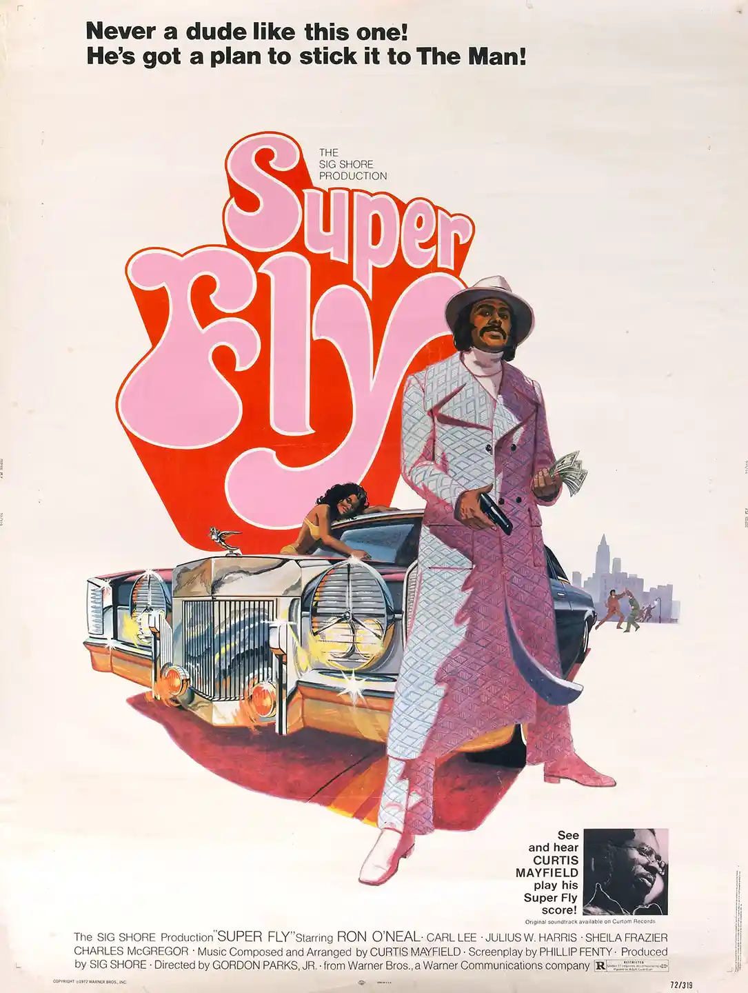Superfly | Movie Poster | Blaxploitation 70s Retro Wall Art Print