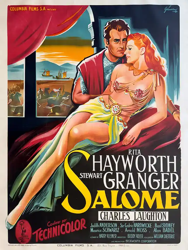 Salome (1953) | Movie Poster | Rita Hayworth Vintage French Art Print