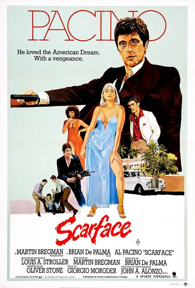 Scarface | Movie Poster | Classic Al Pacino Tony Montana Wall Art Print