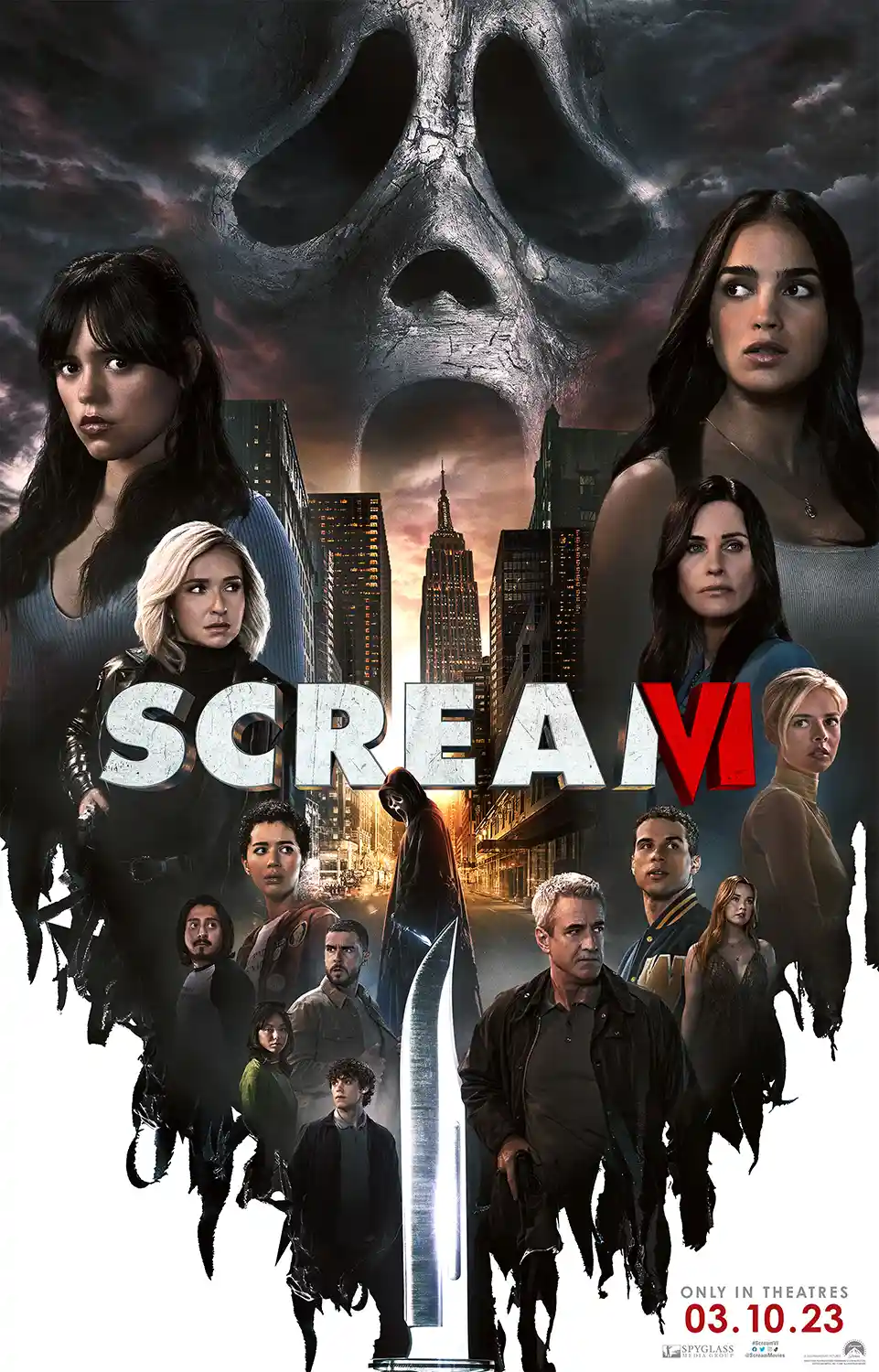 Scream VI | Horror Movie Poster | Ghostface & Full Cast New York Art