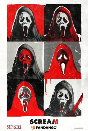 Scream VI Ghostface Collage Multi-Panel Horror Movie Poster