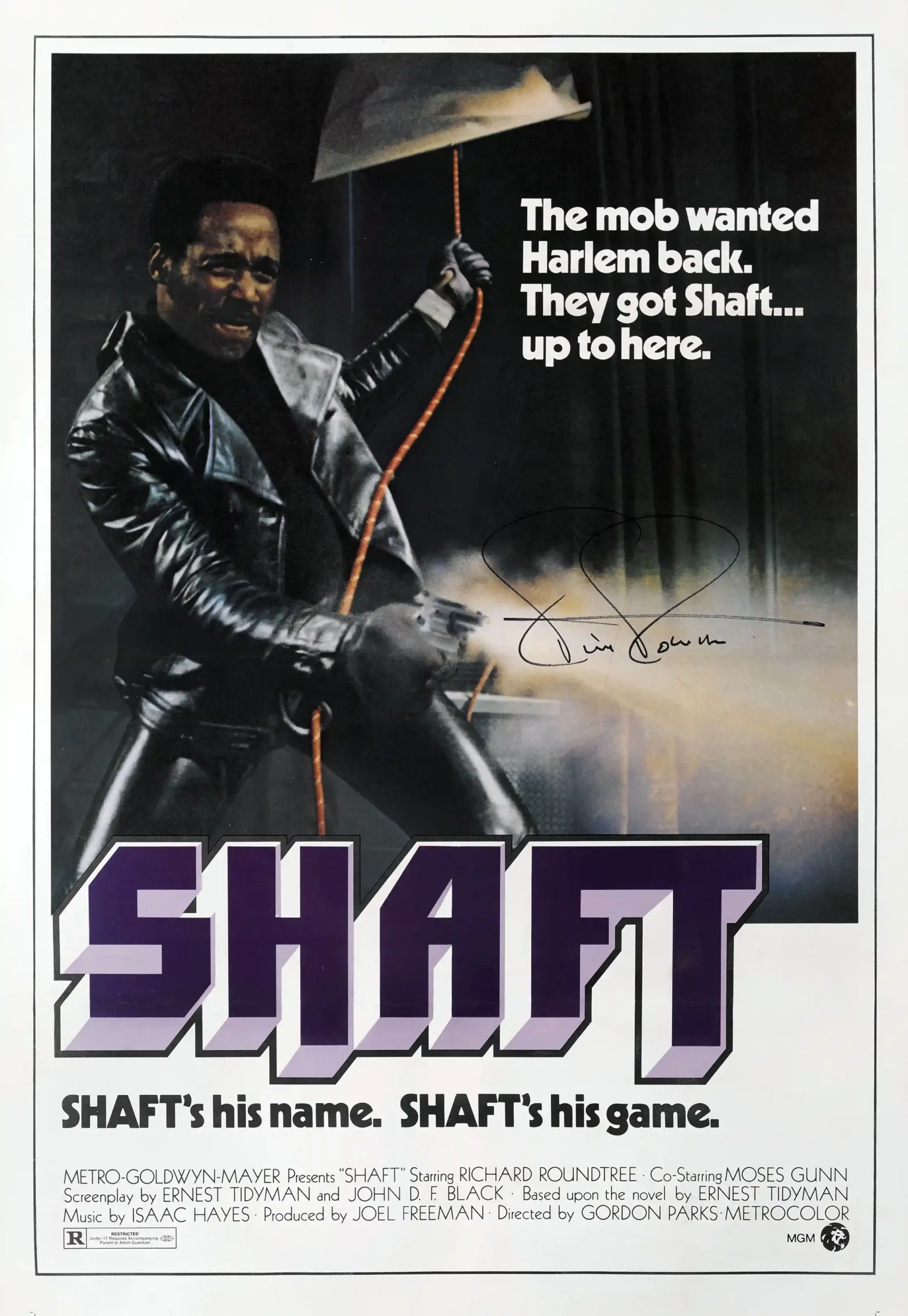 Shaft (1971) | Classic Movie Poster | Richard Roundtree Blaxploitation Film Art