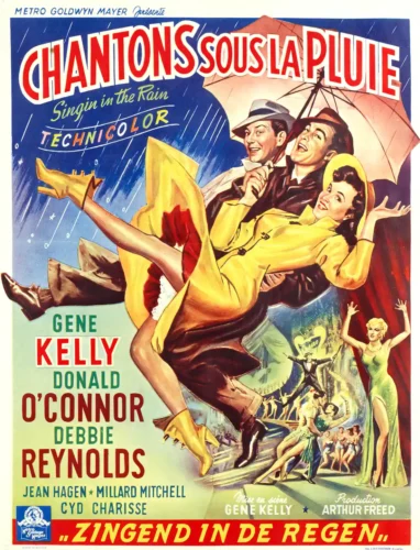 Singin' in the Rain Vintage Musical Movie Poster