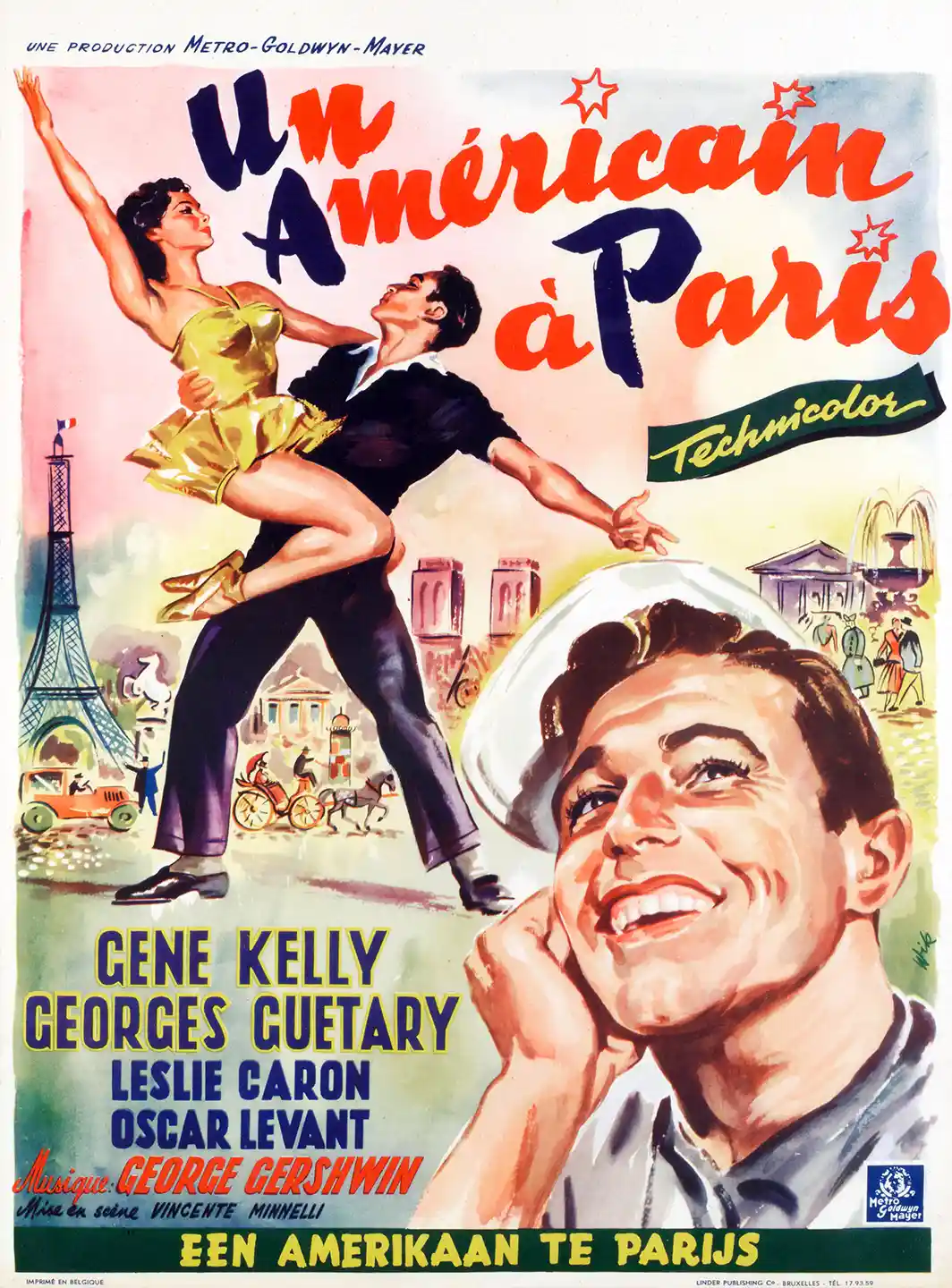 An American in Paris | Vintage Movie Poster | French Art Print