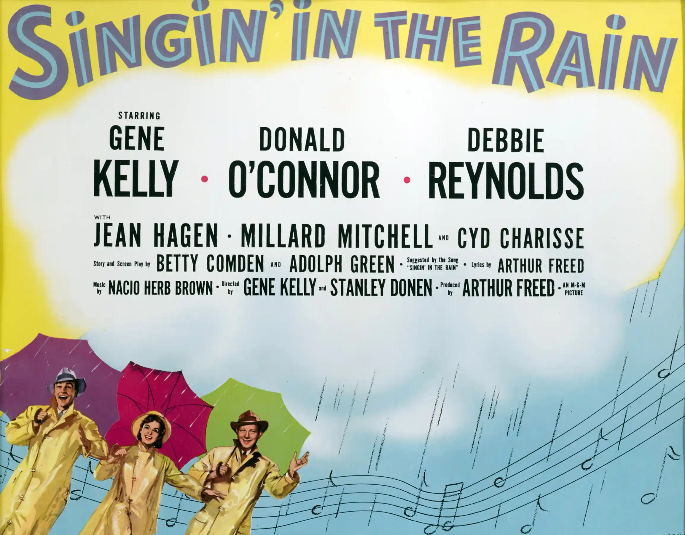 Singin' in the Rain | Movie Poster | Original 1952 Title Card Art