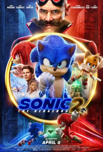 Sonic the Hedgehog 2 Dr. Robotnik and Cast Movie Poster
