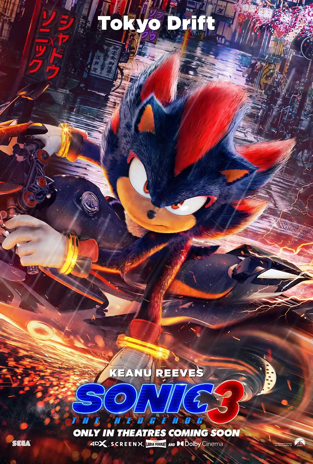 Shadow the Hedgehog | Movie Poster | Tokyo Drift Action Wall Art